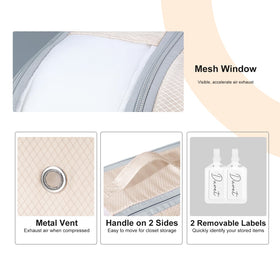 Easortm Comforter Storage Bag tear-resistant fabric ensures durability for long-term use.