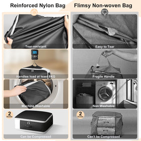 Easortm bag features a transparent window and labels for quick identification