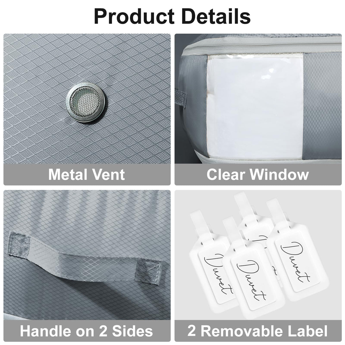 Ideal for bulk storage in closets or under beds.