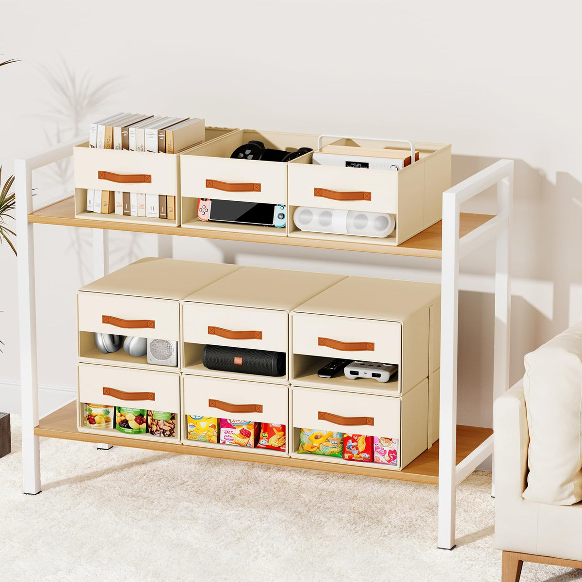 Easortm foldable-space-saving design folds flat when not in use.