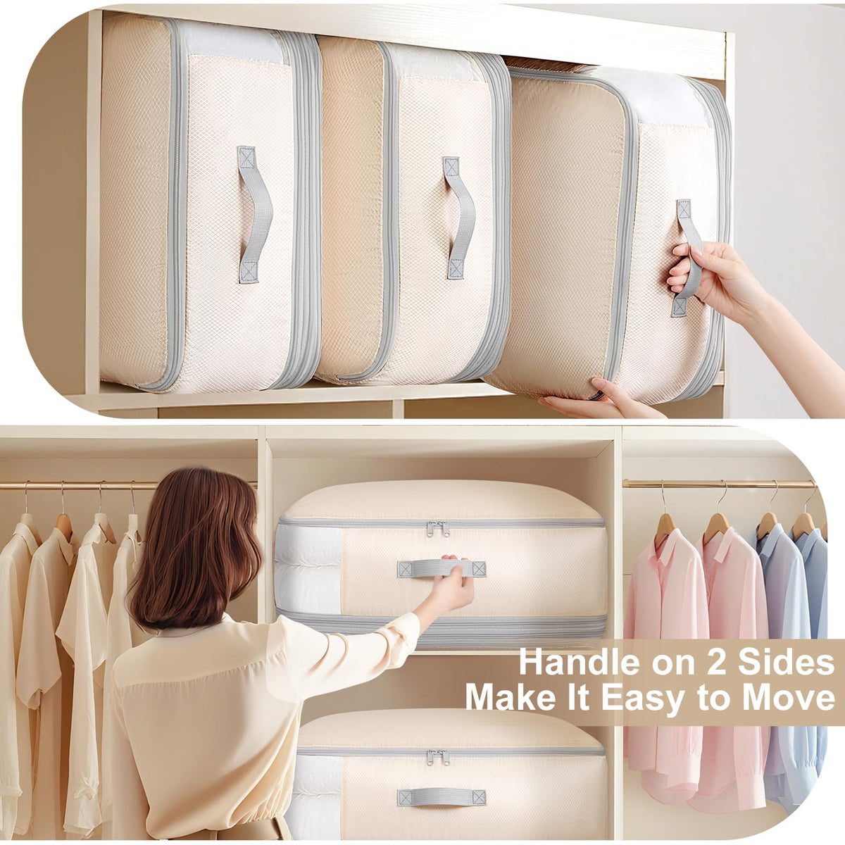 Easortm transparent window with labels helps quick retrieval.