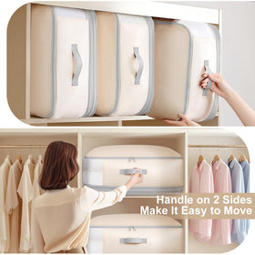 Easortm transparent window with labels helps quick retrieval.