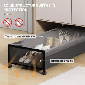Eastherry under-bed storage foldable design saves space when not in use.