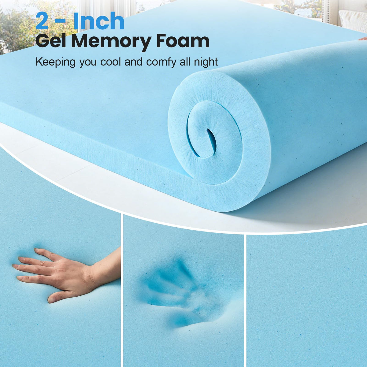 Easthome 3d-7d-fiber-structure enhances air flow to reduce heat buildup.