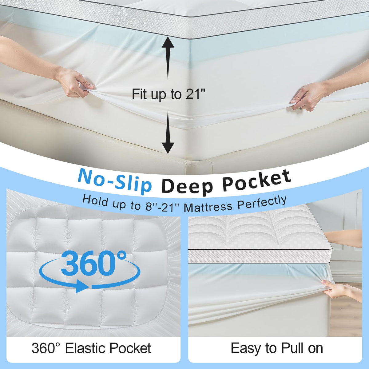 Easthome 400tc-combed-fiber provides durability and easy care.