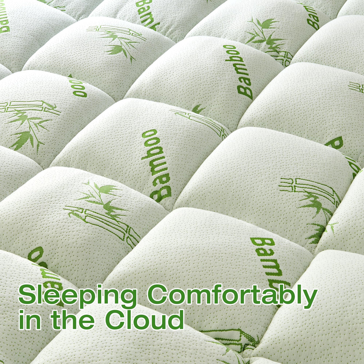 Keeps mattress clean and fresh while you rest with Easthome topper.
