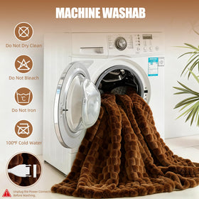 Eastsora heated blanket throw machine washable for easy care