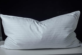 Eastwarmth pillow cover in 100% cotton stripe white offers soft, quiet comfort.