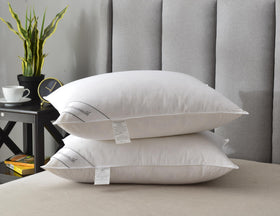 Eastwarmth pillow fabric texture close-up highlights breathable 100% cotton cover.