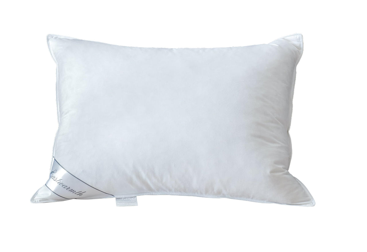 Eastwarmth goose down pillow top view offers balanced support for restful sleep.