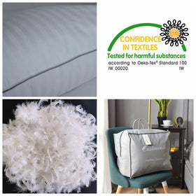 Eastwarmth soft cotton cover offers breathable comfort for all-night sleep.