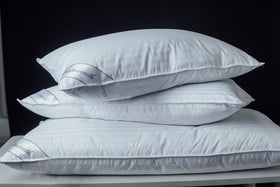 Eastwarmth stripe white cover emphasizes soft, noiseless sleeping surface.