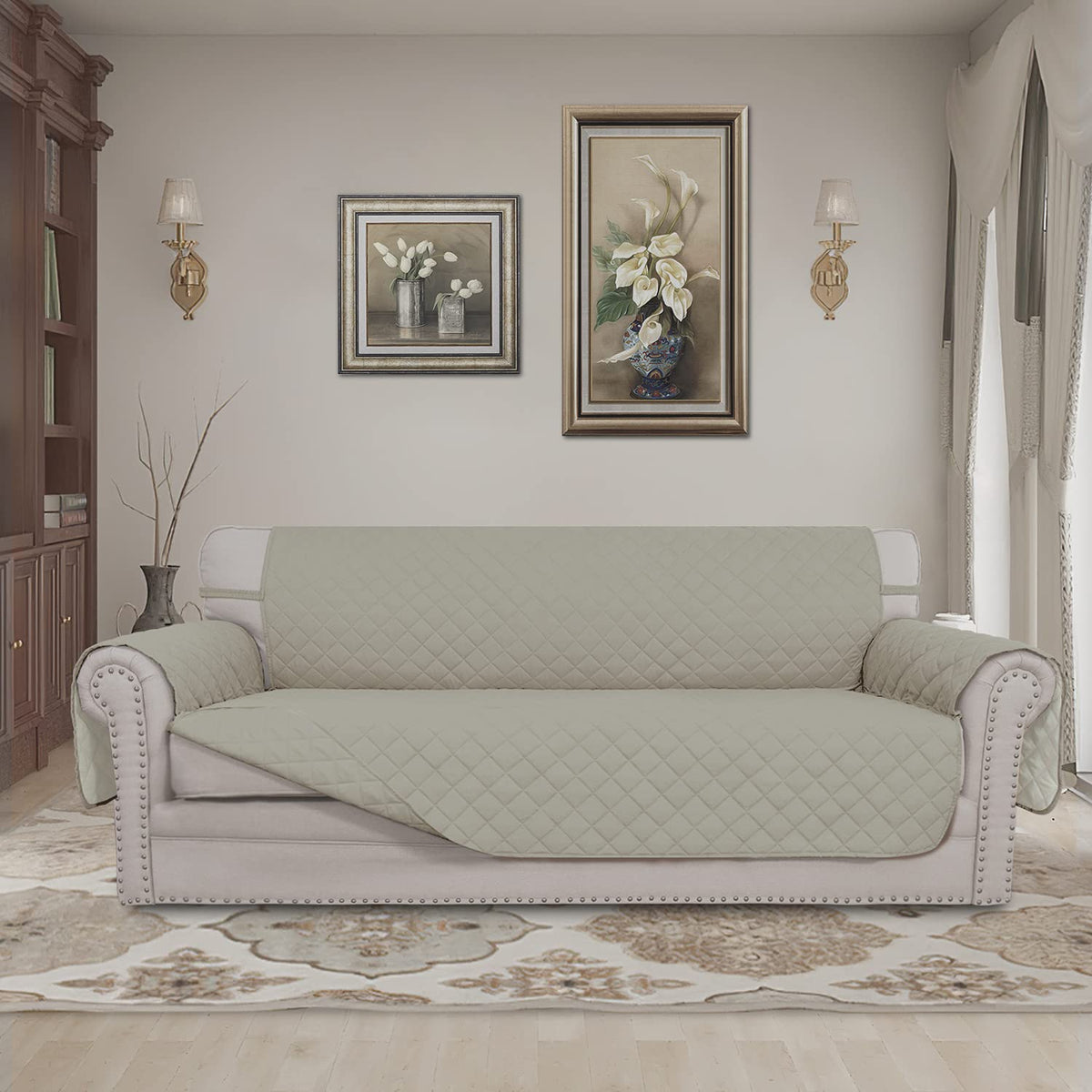 Easy-Going 3-layer quilted fabric adds comfort and durability.