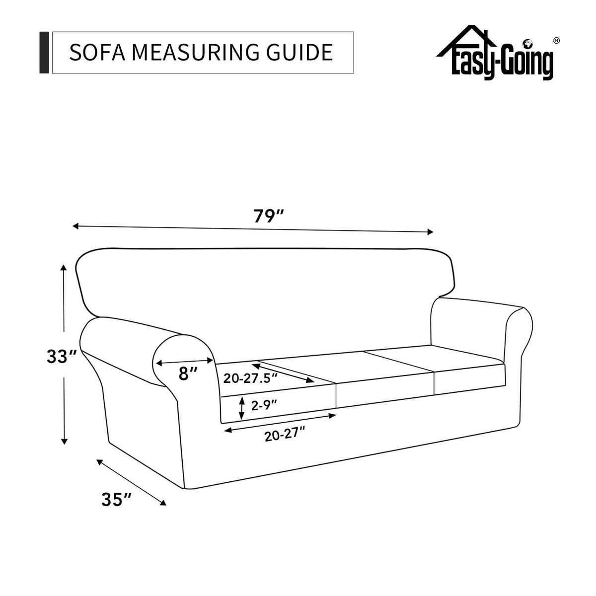 Back-view coverage from Easy-Going protects sofa back cushions comprehensively.