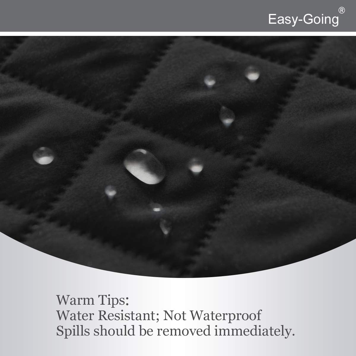 Easy-Going foam pipes keep the cover securely in place