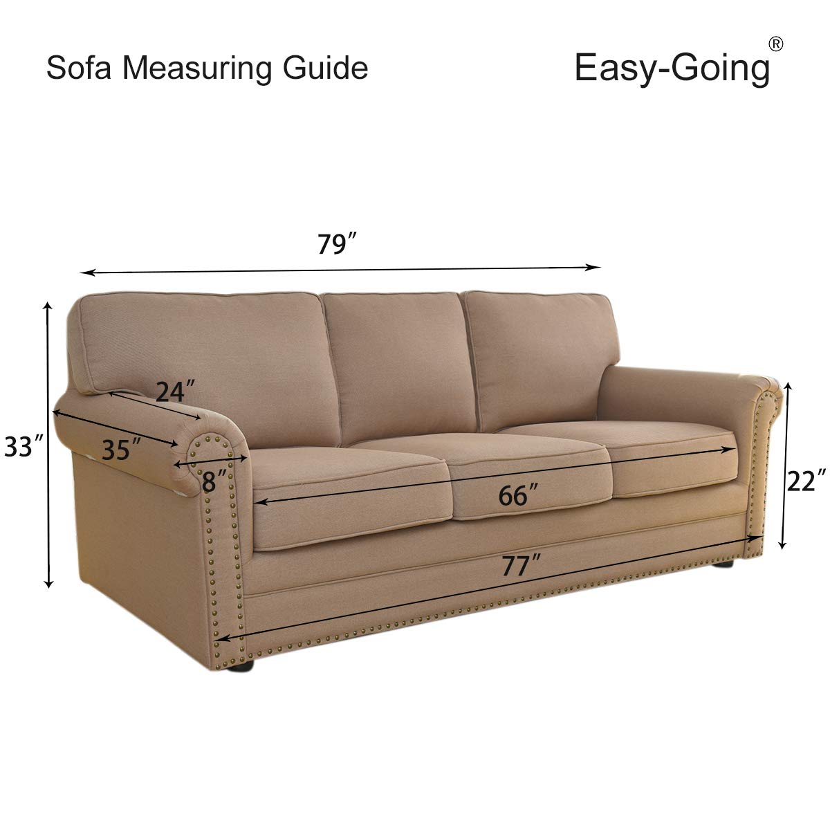 Easy-Going machine-washable cover for easy cleaning
