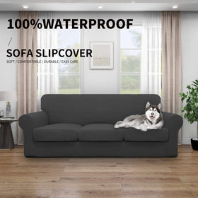 Easy-Going dual waterproof couch cover cushion covers fit three cushions for a neat look.