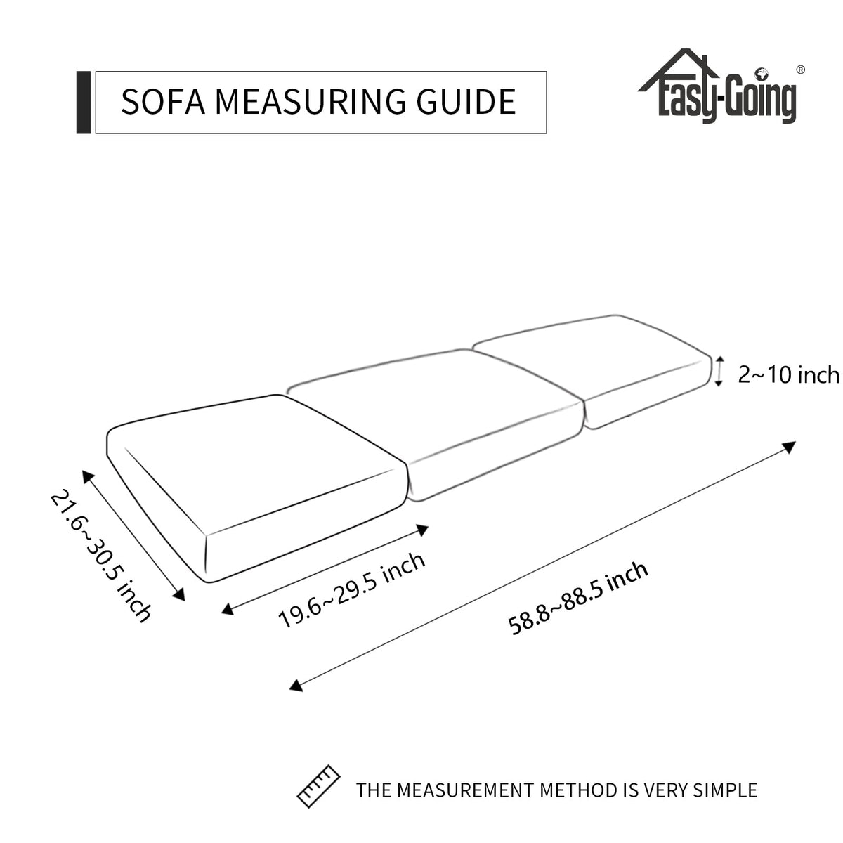 Elastic-bottom design keeps cushion cover secure during daily use.
