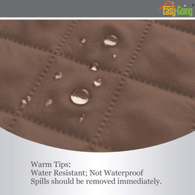 Easy-Going elastic straps secure the cover for a snug, slip-free fit