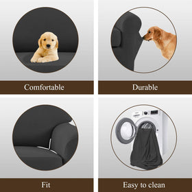 Easy-Going family-friendly slipcover ideal for homes with kids and pets.