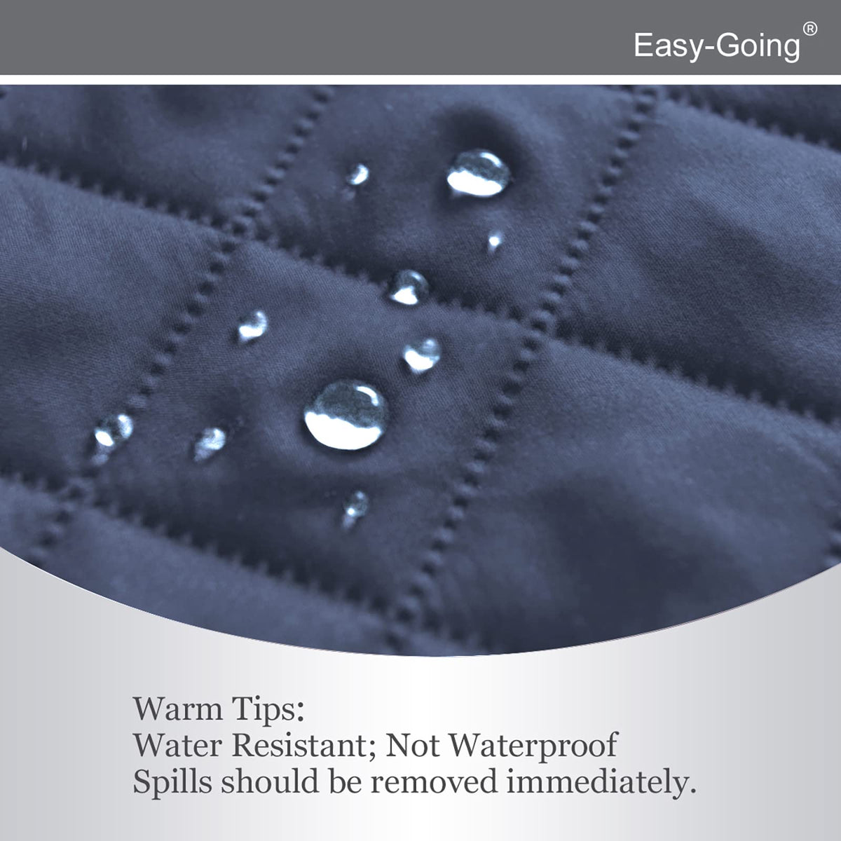 Easy-Going foam pipe inserts tucked into seat grooves for secure fit.