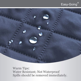 Easy-Going foam pipe inserts tucked into seat grooves for secure fit.