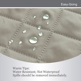 Easy-Going foam pipes create a snug, non-slip fit for cushions.