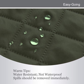 Foam pipes keep Easy-Going cover aligned for a neat look.