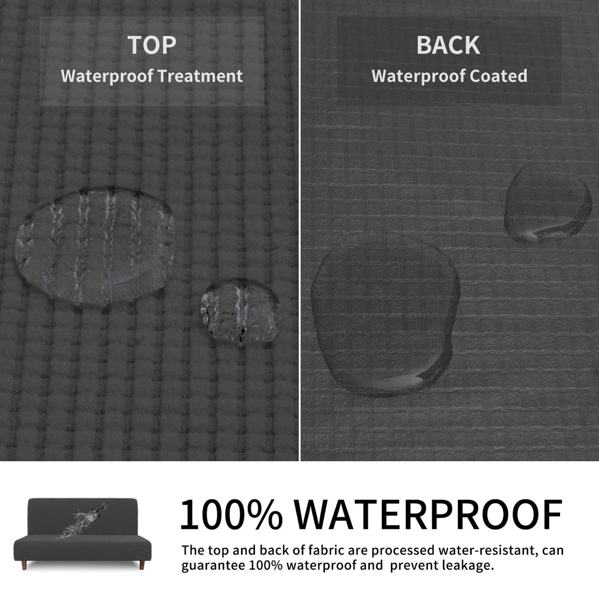 Easy-Going futon cover machine-washable for busy homes