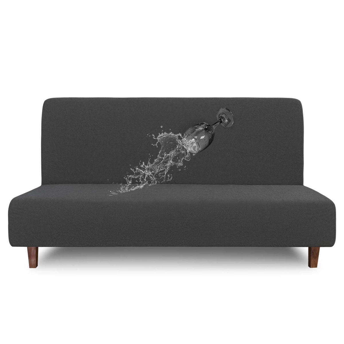 Easy-Going futon cover waterproof fabric close-up showing dual layers for leakproof protection