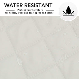 Easy-Going ivory reversible cover adds a quilted, elegant texture.