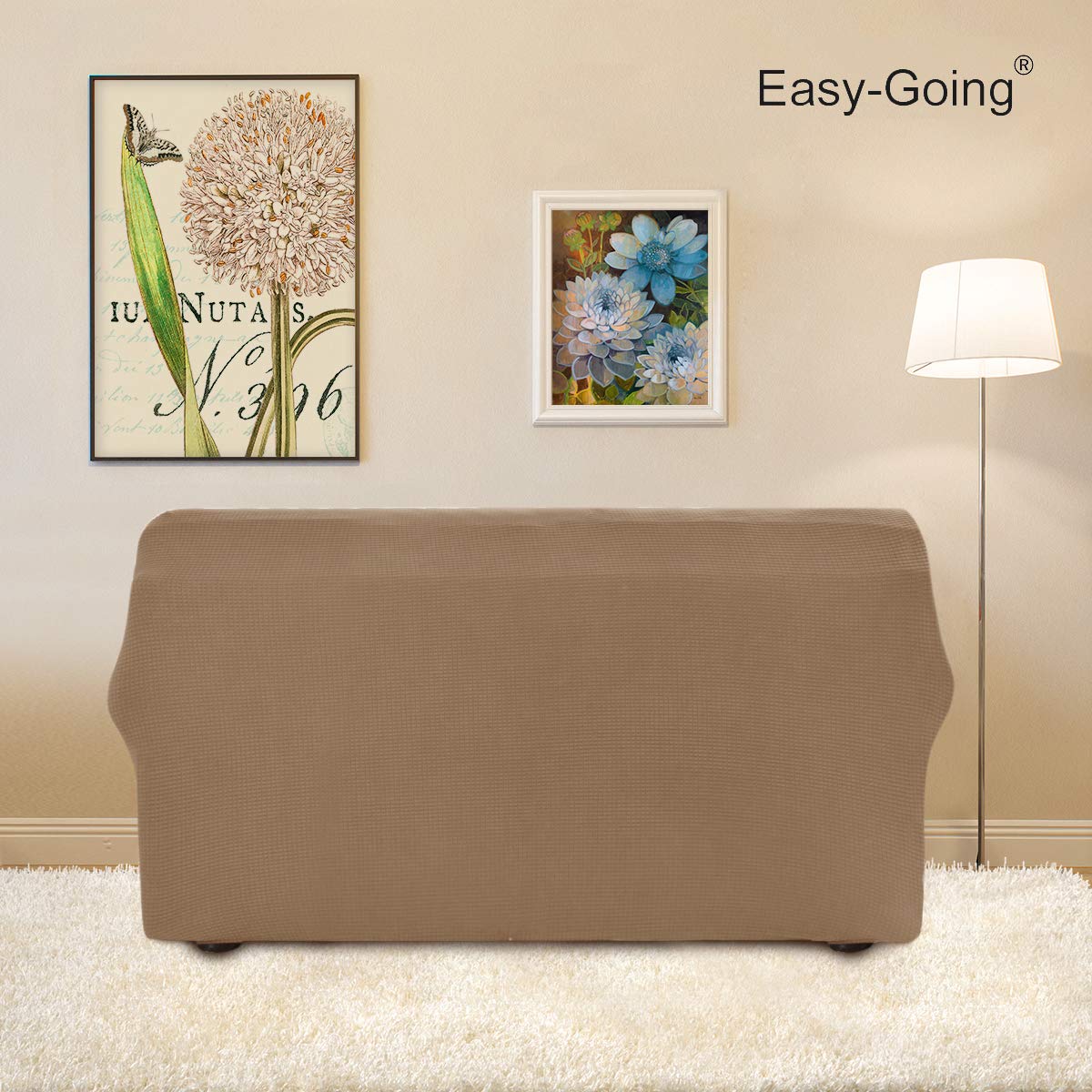 Camel color swatch demonstrates easy integration with existing decor.