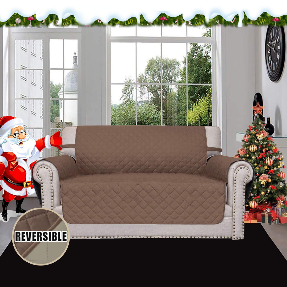 Easy-Going water-resistant protector shields against spills while preserving sofa appearance