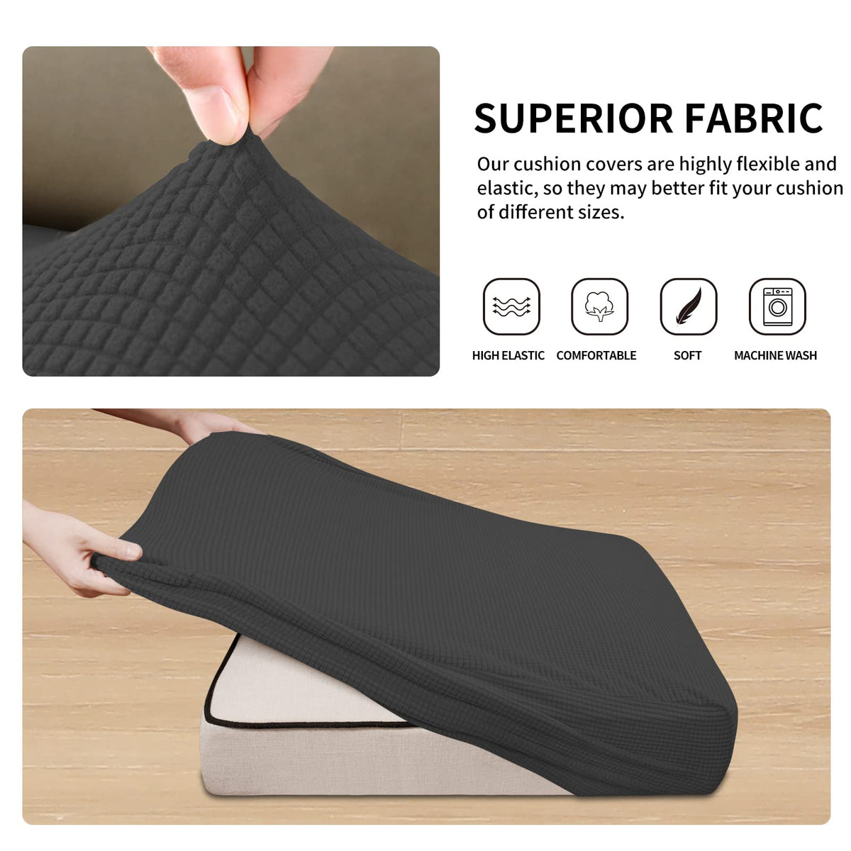 Machine-washable fabric for quick cleanup after spills or pet messes.