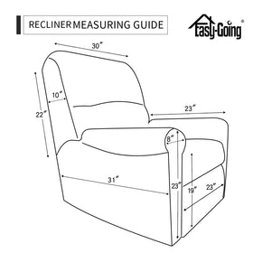 Easy-Going machine-washable slipcover for simple maintenance.