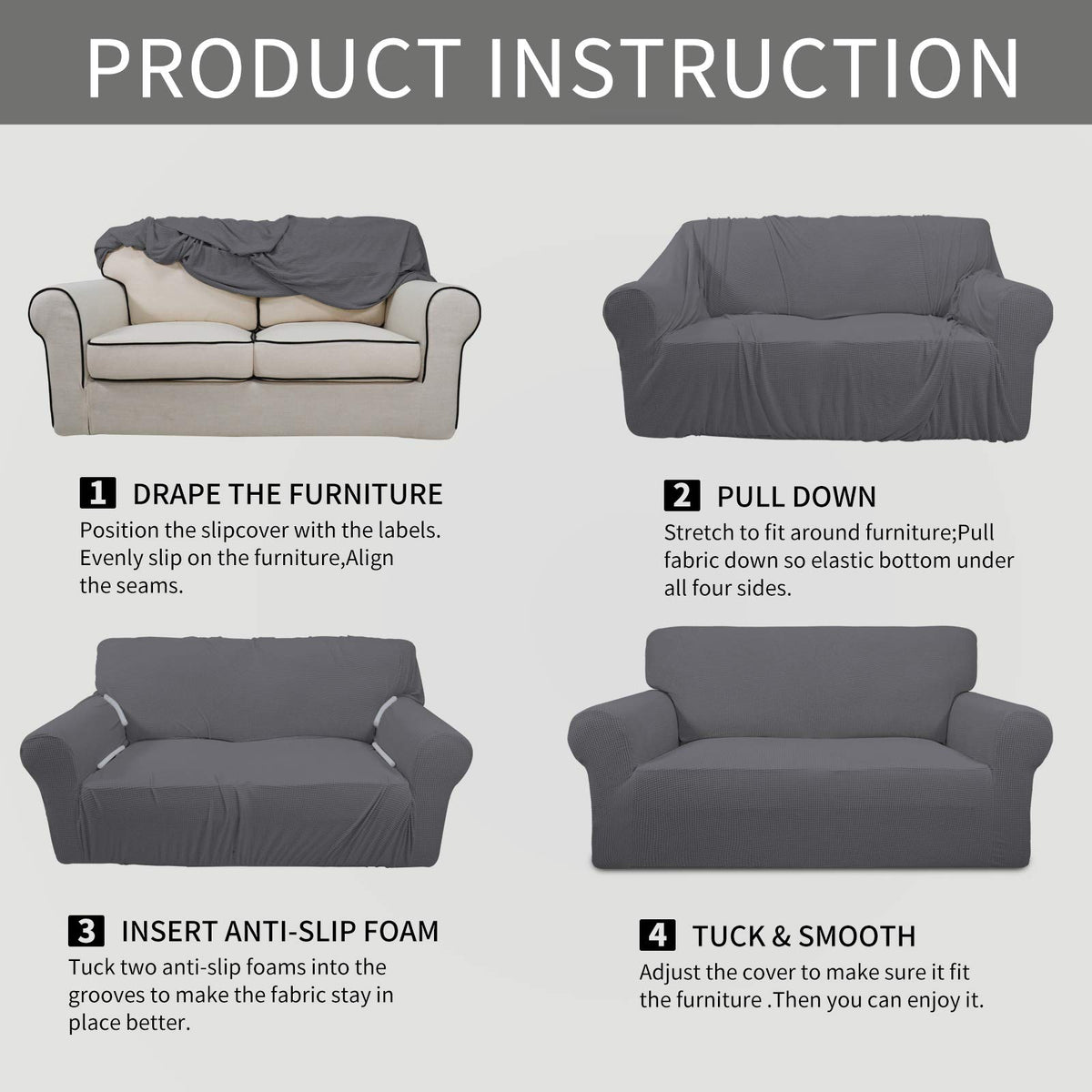 Easy-Going measure guide helps you choose the right sofa fit.