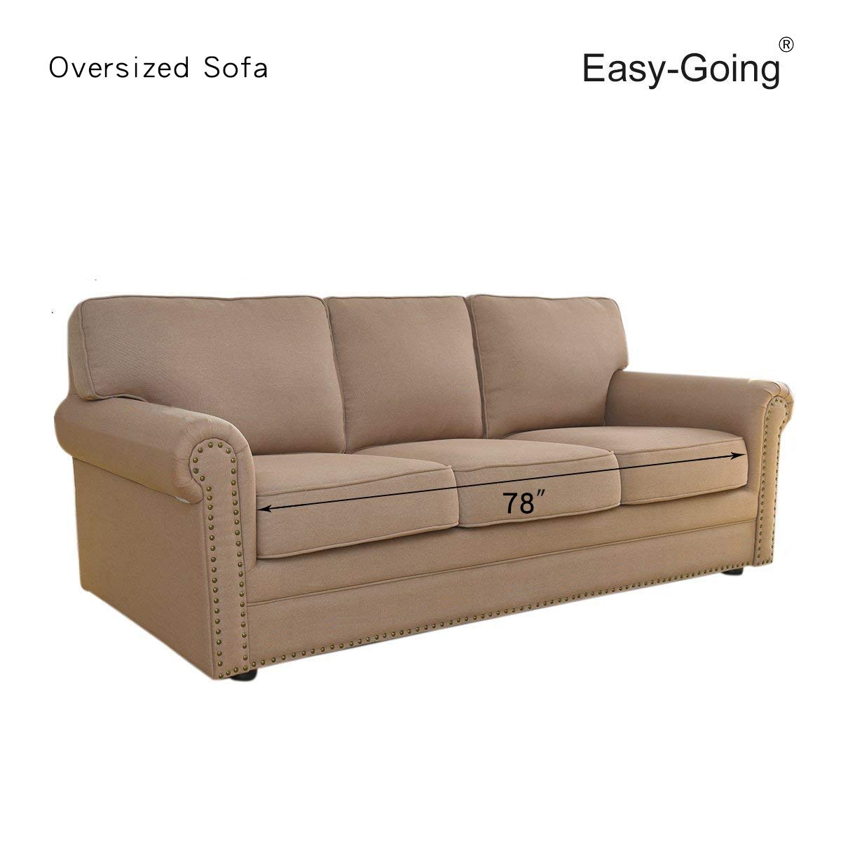 Easy-Going measurement guide showing the 78–101 inch fit range