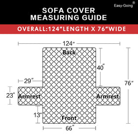 Designed for 66-inch seat width to fit most three-cushion sofas.