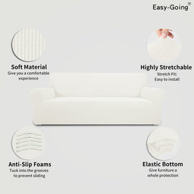 One-piece slipcover installation in minutes for a quick room refresh.