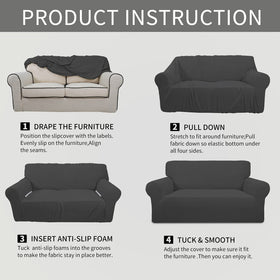 Easy-Going one-piece slipcover provides quick, minimal-effort coverage