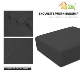 Easy-Going dark grey cover protects against stains and wear.