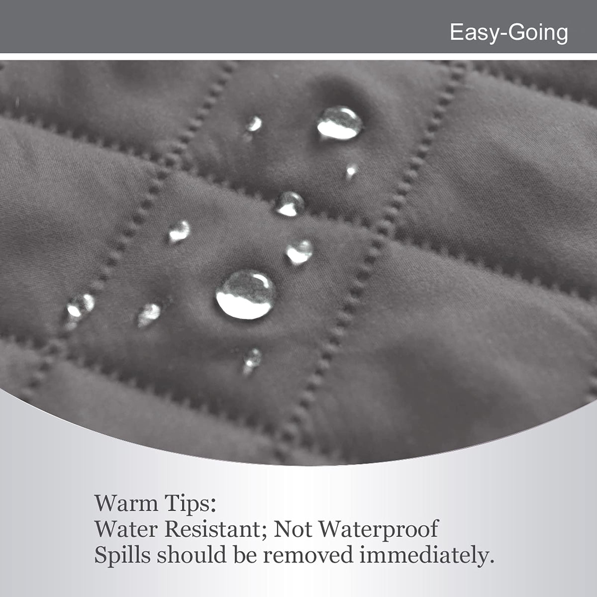 Easy-Going foam pipes detail anchors slipcover in place