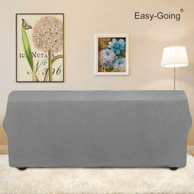 Easy-Going slipcover with non-slip foam anchors stays put.