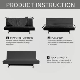 Easy-Going Stretch Futon Slipcover protects furniture from wear and stains
