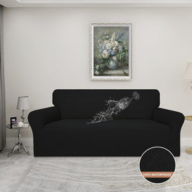 Easy-Going stretch jacquard slipcover highlighting a snug, stylish fit