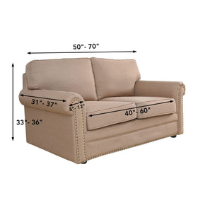 Easy-Going care image shows machine washable slipcover for simple maintenance