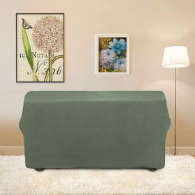 Measurement guide visual for slipcover fit on a loveseat