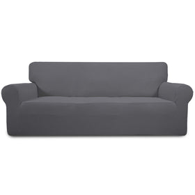 Easy-Going stretch sofa slipcover in a 1-piece design for quick room refresh.