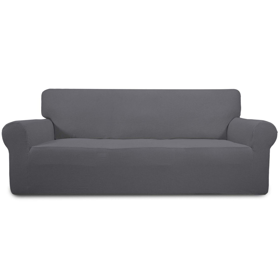 Easy-Going stretch sofa slipcover in a 1-piece design for quick room refresh.