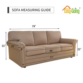 Easy-Going stretch sofa slipcover machine washable for simple at-home cleaning.
